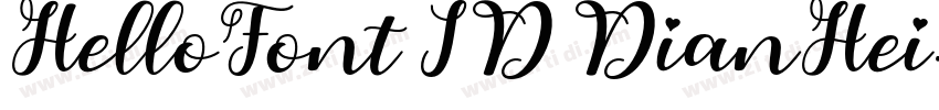 HelloFont ID DianHei字体转换